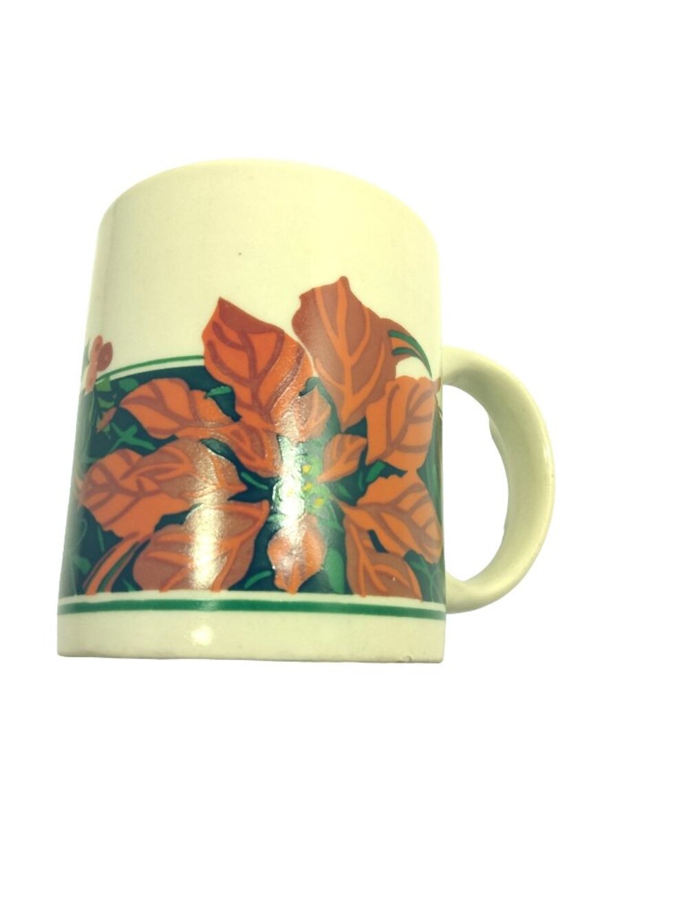 Gibson Poinsettia Coffee Cup Chrismas Mug